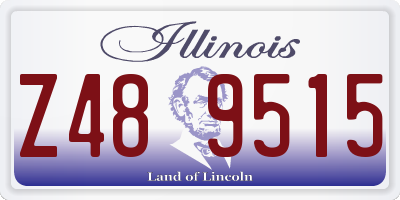IL license plate Z489515