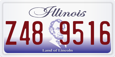 IL license plate Z489516