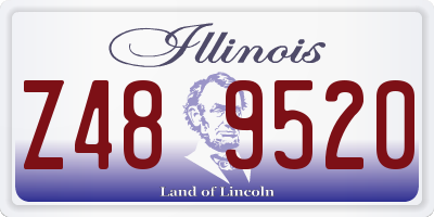 IL license plate Z489520