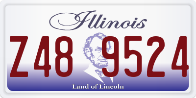 IL license plate Z489524