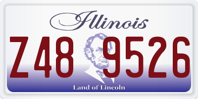 IL license plate Z489526