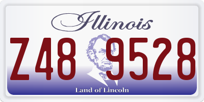 IL license plate Z489528