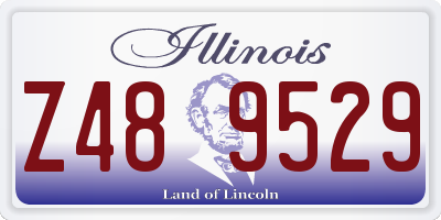 IL license plate Z489529