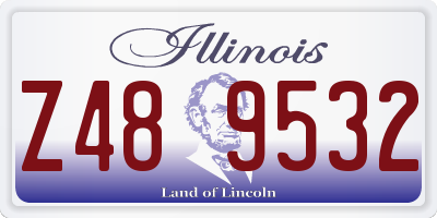 IL license plate Z489532