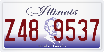 IL license plate Z489537