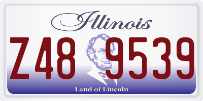 IL license plate Z489539