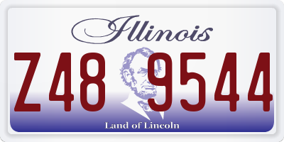 IL license plate Z489544