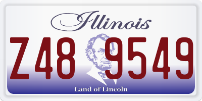 IL license plate Z489549