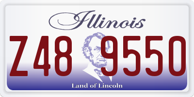 IL license plate Z489550