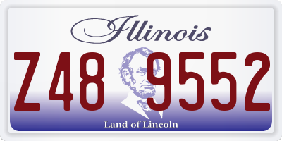 IL license plate Z489552