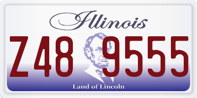 IL license plate Z489555