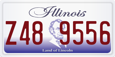 IL license plate Z489556