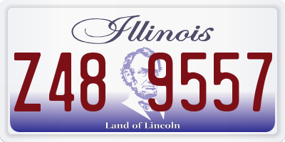 IL license plate Z489557