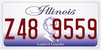 IL license plate Z489559