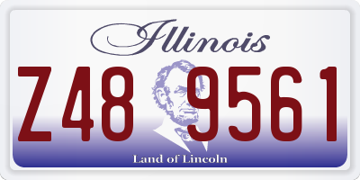 IL license plate Z489561
