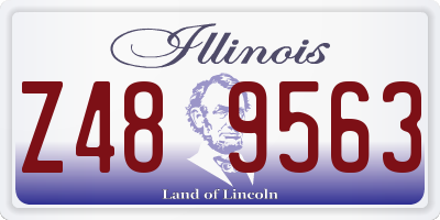 IL license plate Z489563