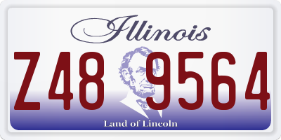 IL license plate Z489564