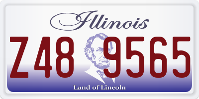 IL license plate Z489565