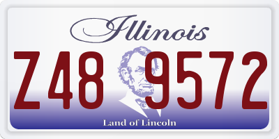 IL license plate Z489572