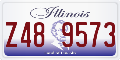 IL license plate Z489573