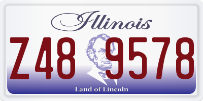 IL license plate Z489578