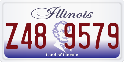 IL license plate Z489579