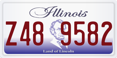 IL license plate Z489582