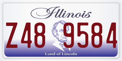 IL license plate Z489584
