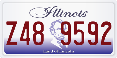 IL license plate Z489592