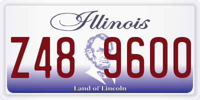 IL license plate Z489600
