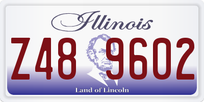 IL license plate Z489602