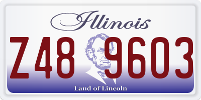 IL license plate Z489603
