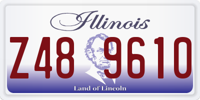 IL license plate Z489610