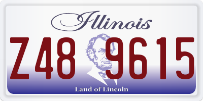 IL license plate Z489615