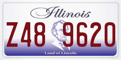 IL license plate Z489620