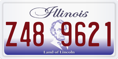 IL license plate Z489621