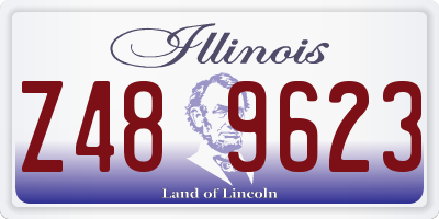 IL license plate Z489623