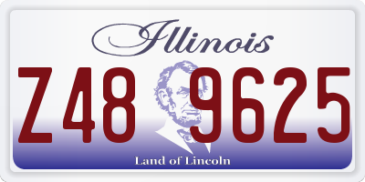IL license plate Z489625