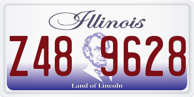 IL license plate Z489628