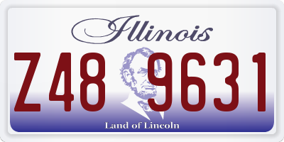 IL license plate Z489631