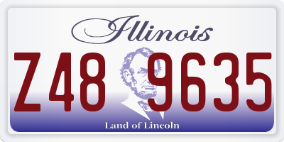 IL license plate Z489635