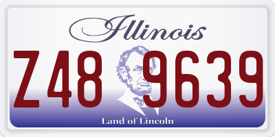 IL license plate Z489639