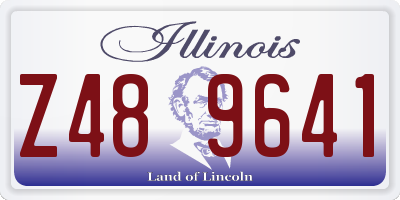 IL license plate Z489641
