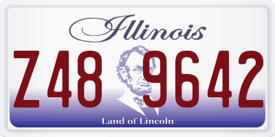IL license plate Z489642