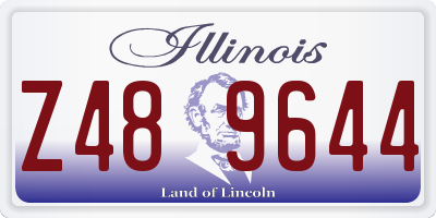 IL license plate Z489644