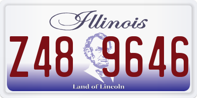 IL license plate Z489646