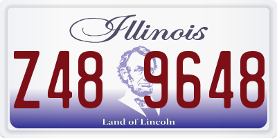 IL license plate Z489648