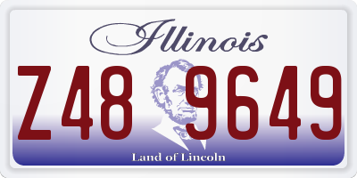 IL license plate Z489649