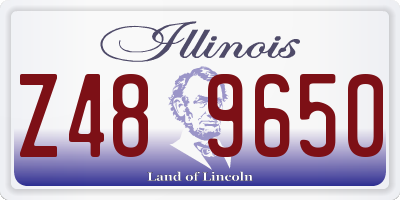 IL license plate Z489650