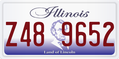 IL license plate Z489652